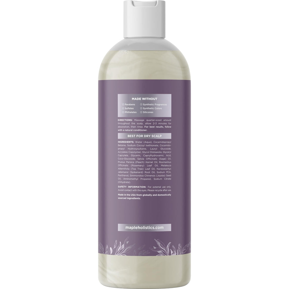 Maple Holistics champú con aceites esenciales, cuidado suave del cuero cabelludo