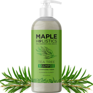 Maple Holistics clarificante para pelo graso, limpieza profunda del cuero cabelludo.