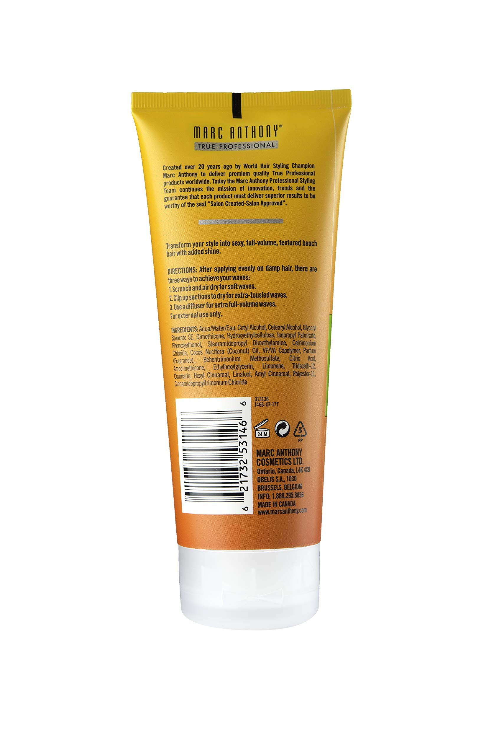 Marc Anthony Coco Olas Playa Textura Crema Aplicación: guía de peinado con secado al aire