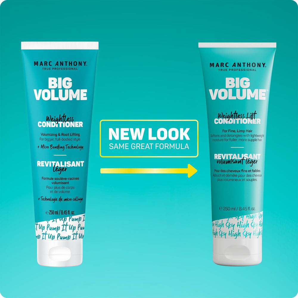 Marc Anthony gran volumen acondicionador control del frizz para cabello fino