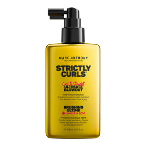 Marc Anthony Strictly Curls spray para acabado liso, suaviza rizos y añade brillo