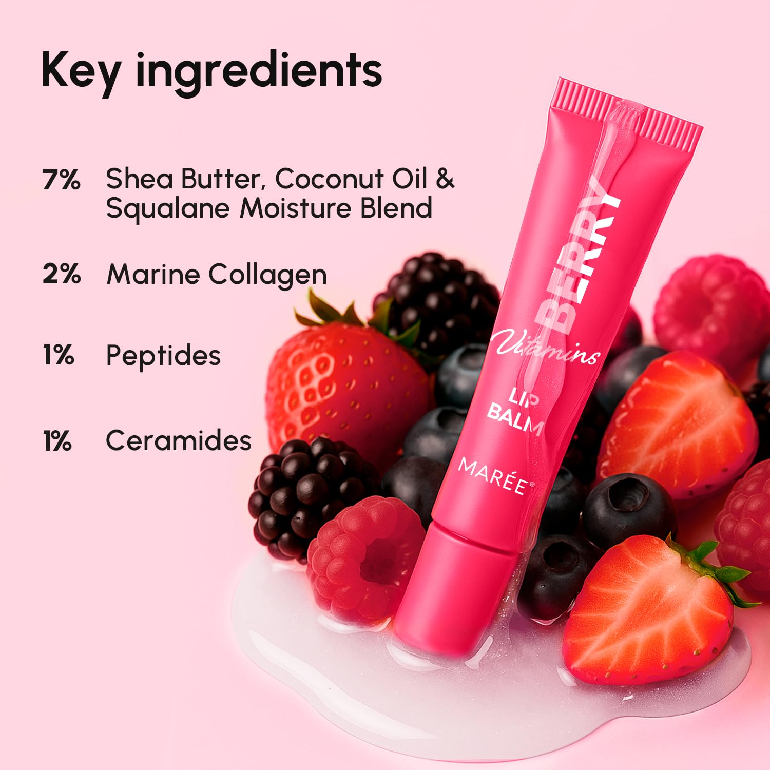MAREE bálsamo labial labios secos, alivio ligero para labios muy secos.