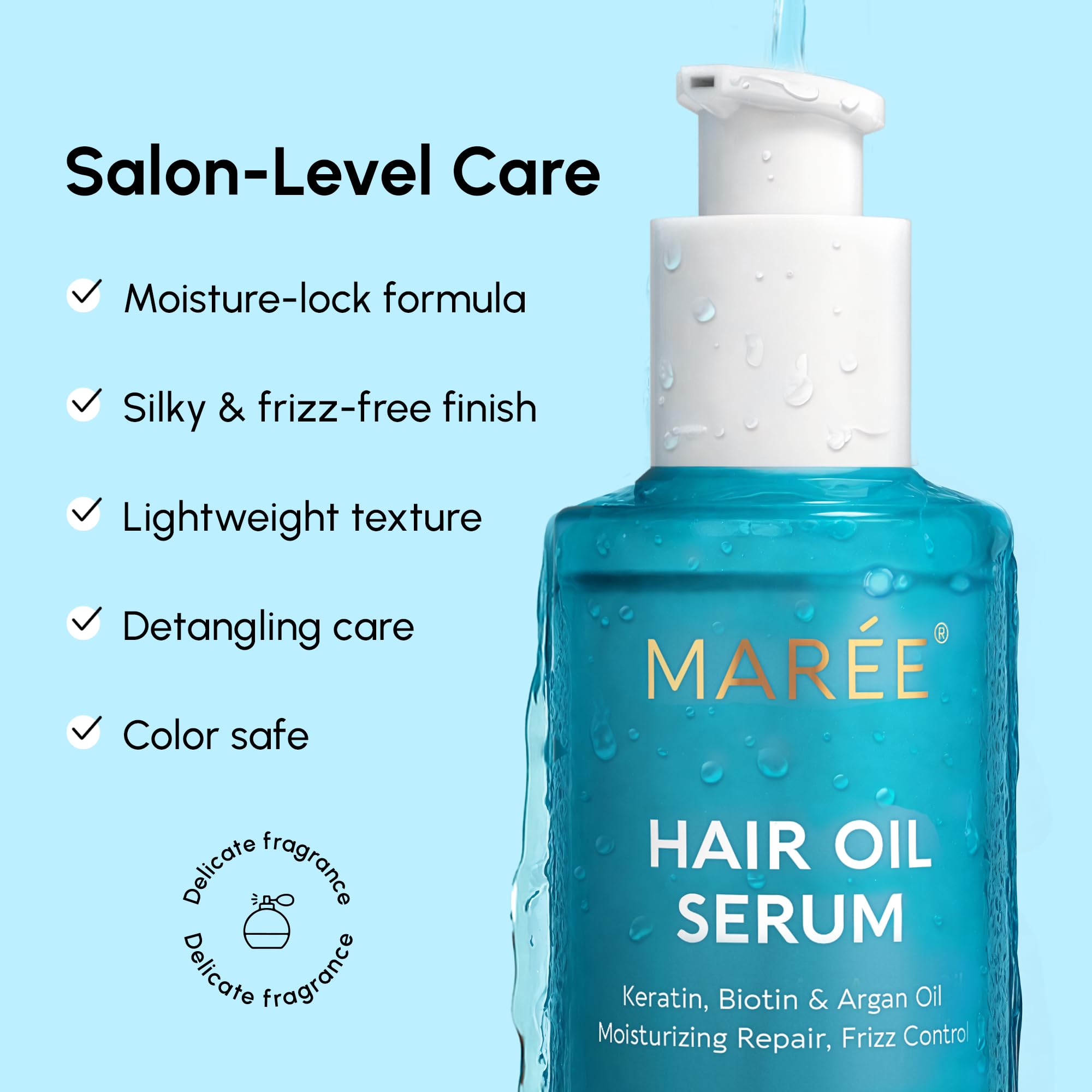 MAREE Cuidado cabello texturas variadas facilita peinados y suavidad natural.