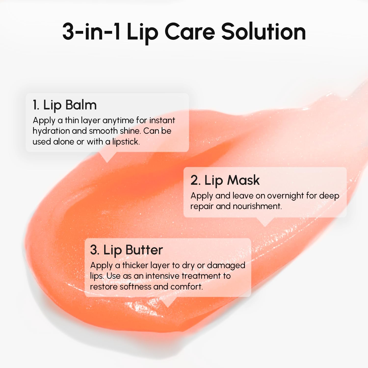 MAREE mascarilla labial nocturna: envase compacto para tu rutina.