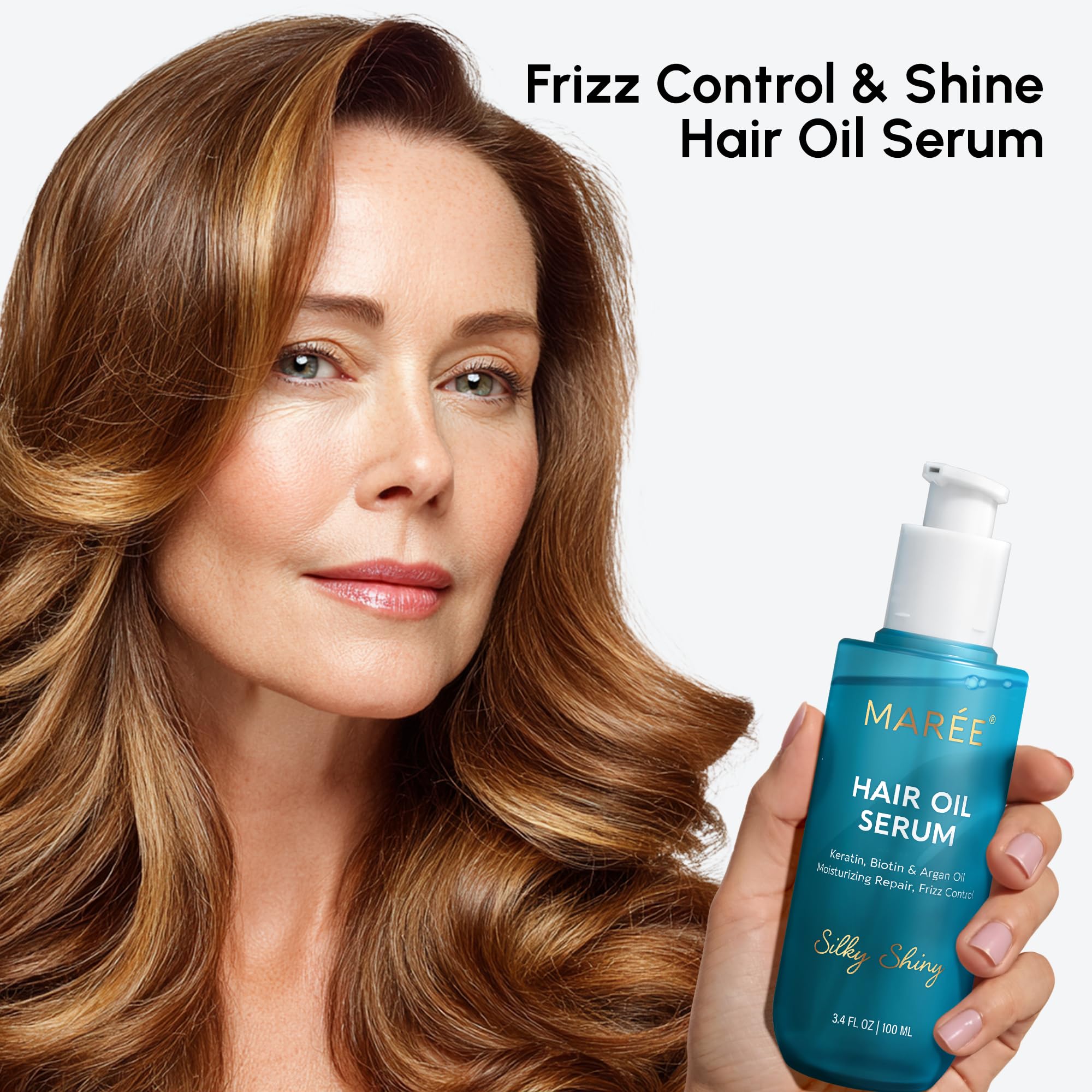 MAREE Serum capilar argán vitaminas ofrece hidratación ligera y protección.