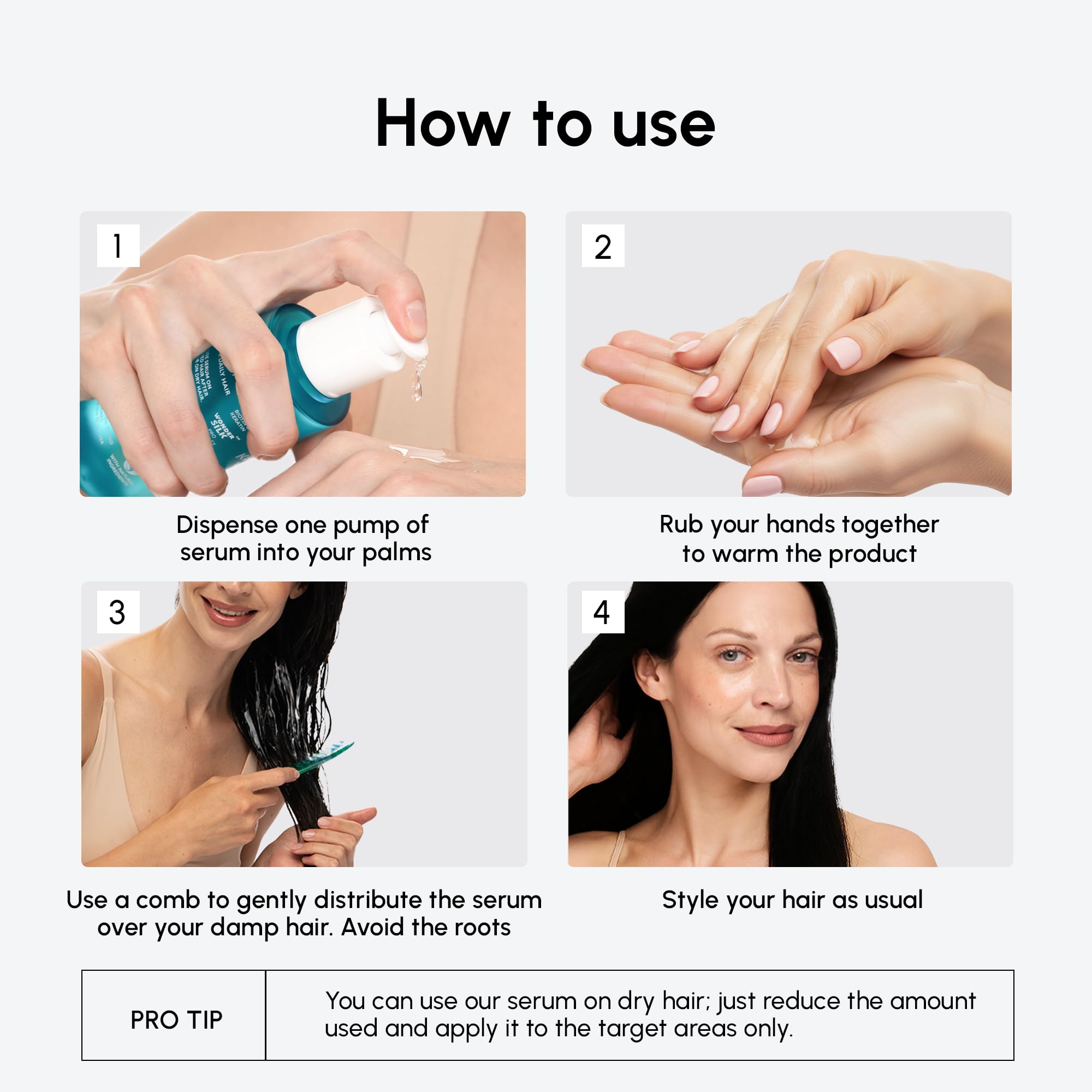 MAREE Tratamiento cabello rutina diaria mejora textura y apariencia saludable.