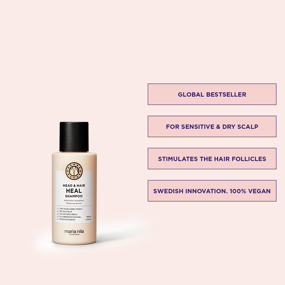 Maria Nila Head & Hair Heal, hoja de aloe vera para hidratación suave.