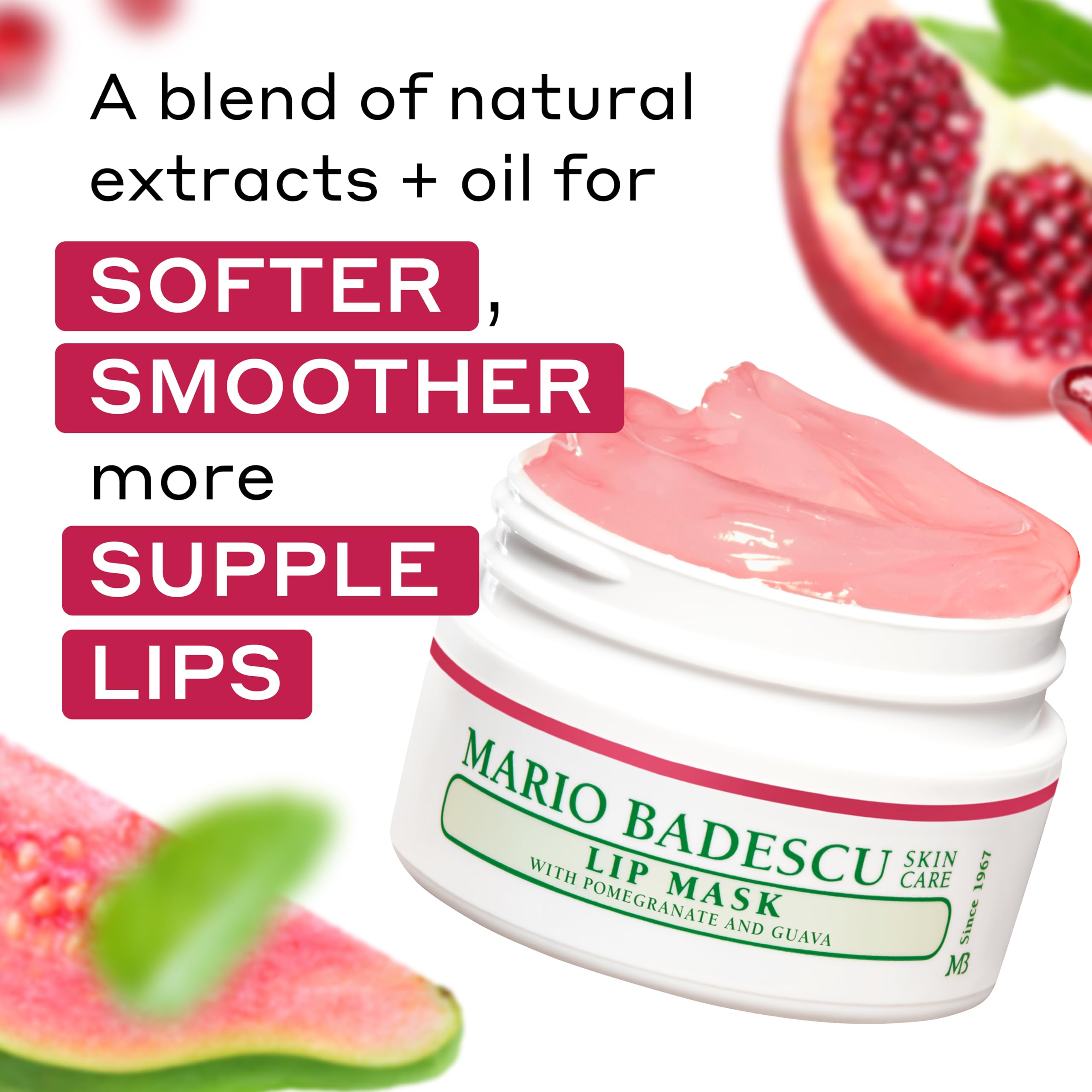 Mario Badescu aceite de coco, labios más suaves al despertar.