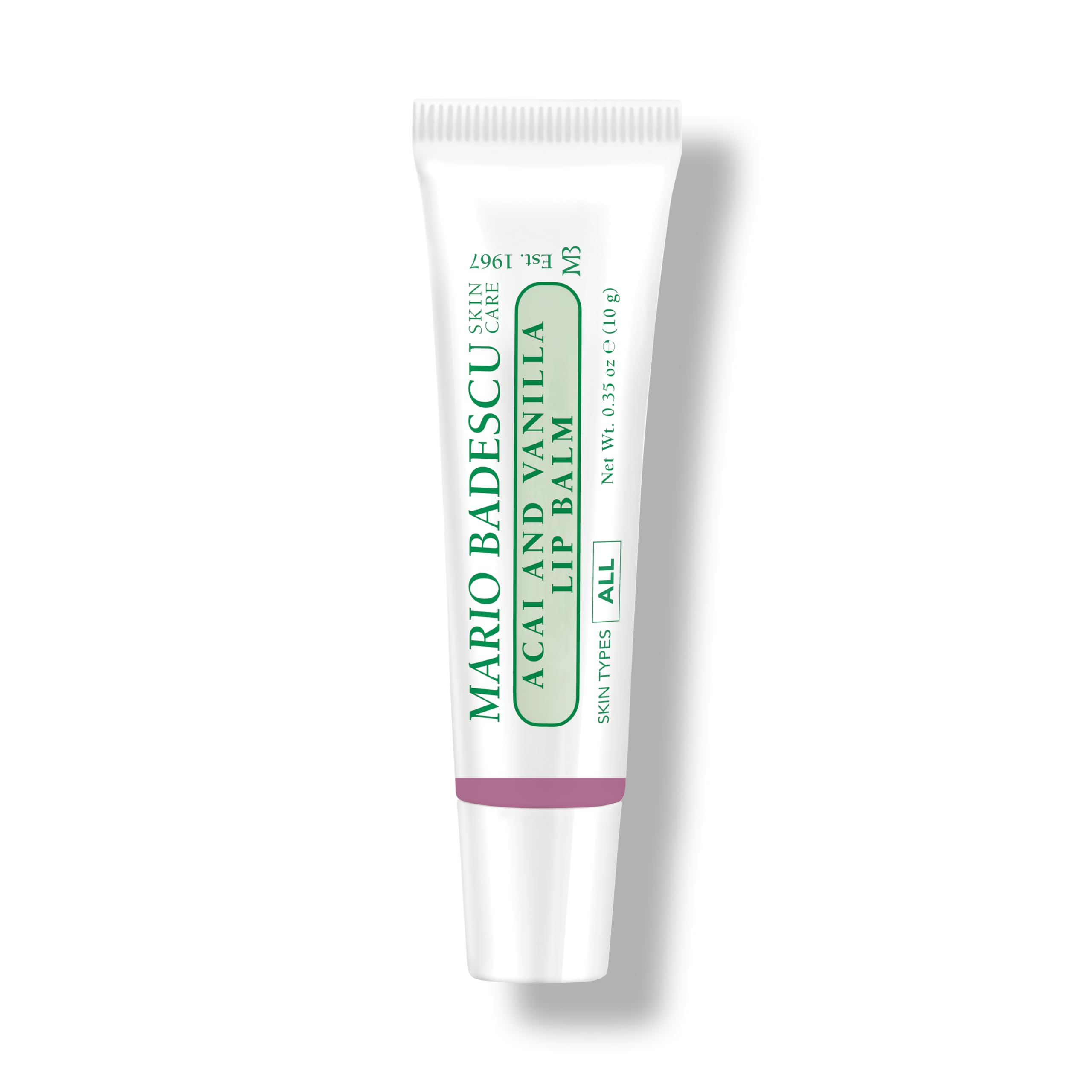 Bálsamo labial Mario Badescu acai y vainilla para hidratación profunda