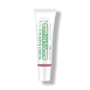 Bálsamo labial Mario Badescu acai y vainilla para hidratación profunda