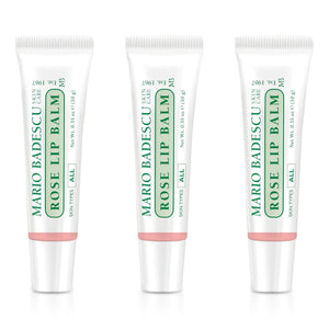 Bálsamo labial Rosa de Mario Badescu en tubo para hidratación diaria.
