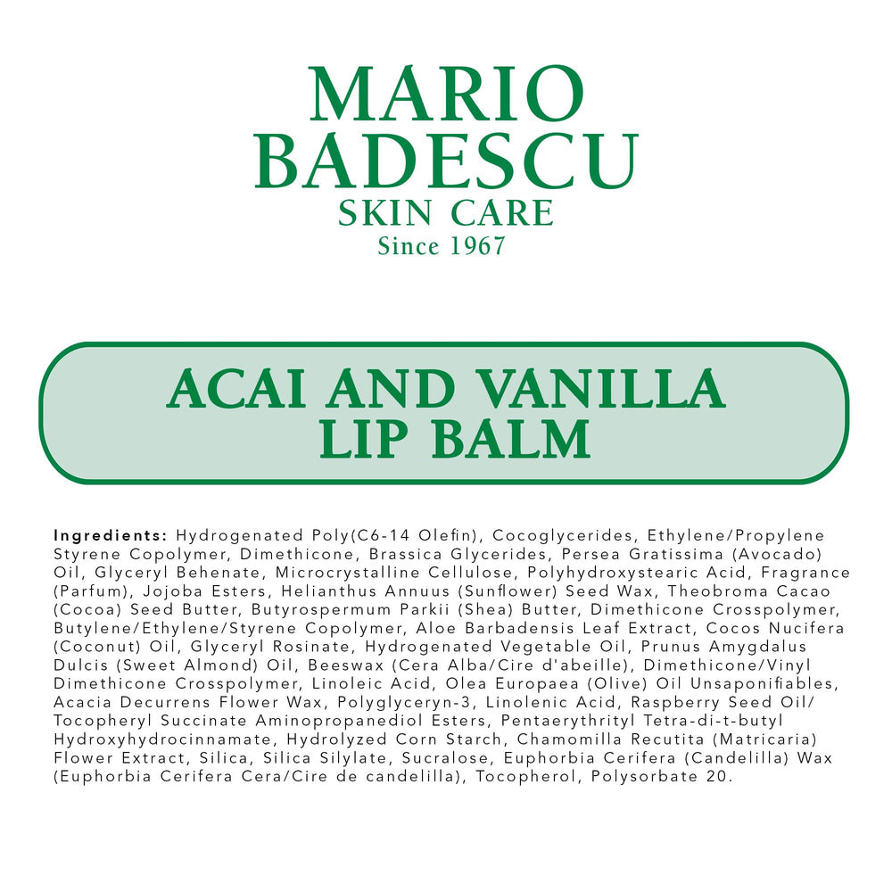Bálsamo labial Mario Badescu libre de parabenos para piel sensible