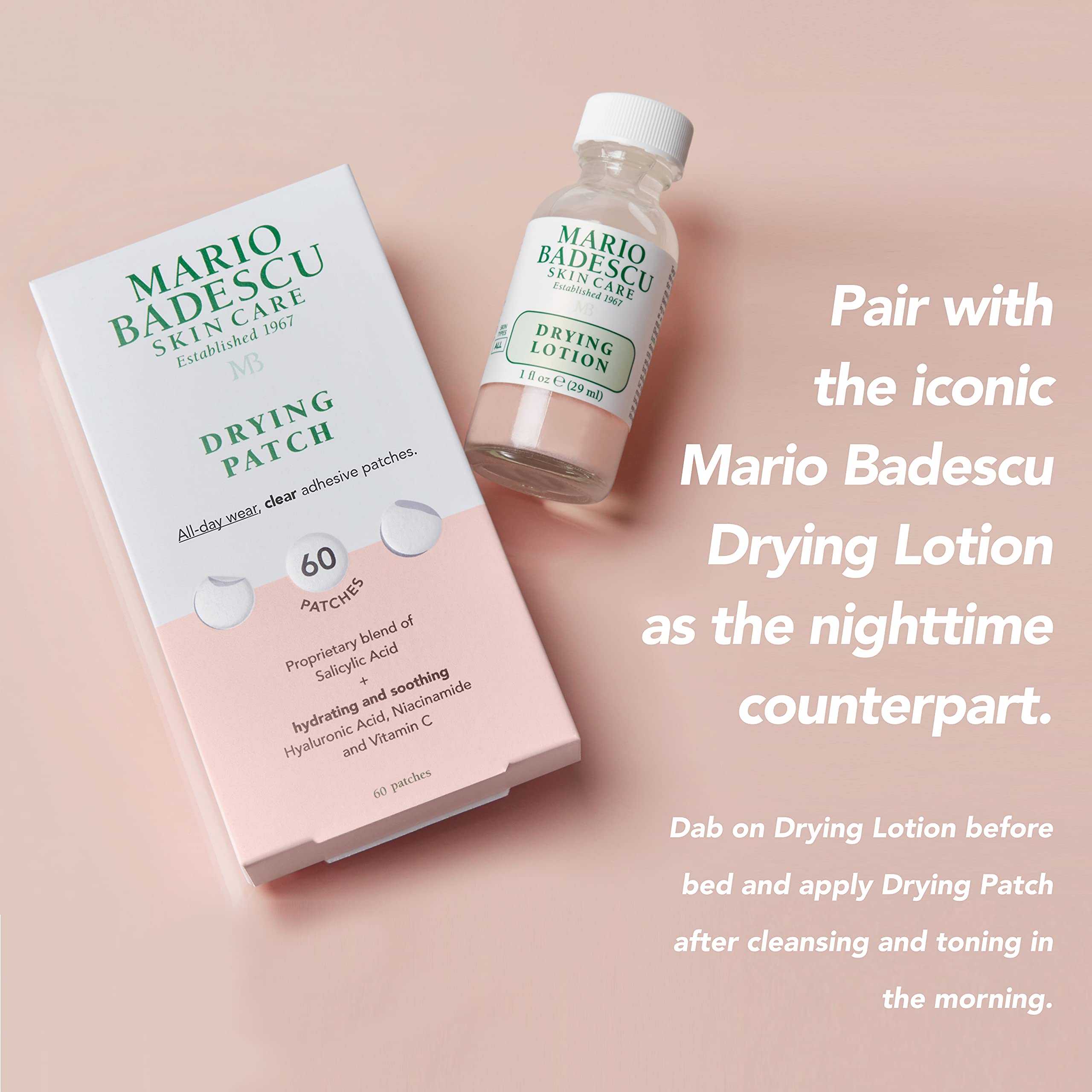 Parche Mario Badescu Drying Patch, fitoesfingosina para mantener la barrera cutánea.