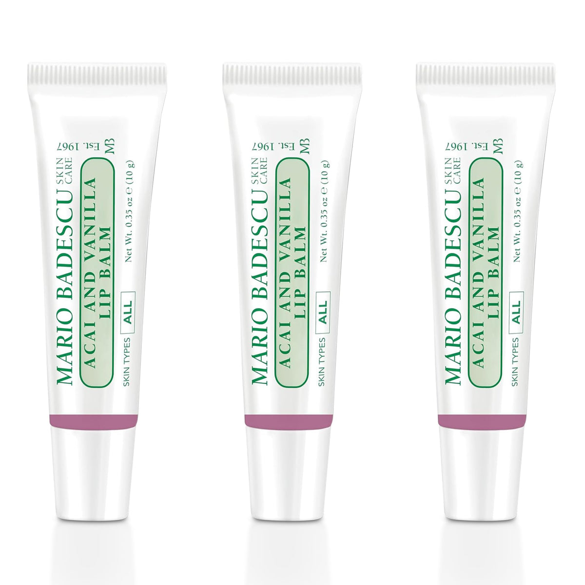 Bálsamo Mario Badescu Acai y Vainilla para hidratación diaria.