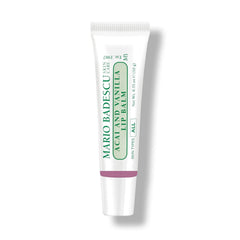 Textura cremosa de bálsamo Mario Badescu Acai y Vanilla para labios.
