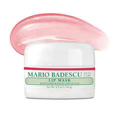 Mario Badescu mascarilla labial granada-guayaba, hidratación profunda nocturna.