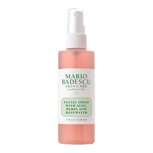 Mario Badescu Niebla facial con aloe y rosa para hidratación instantánea y frescura.