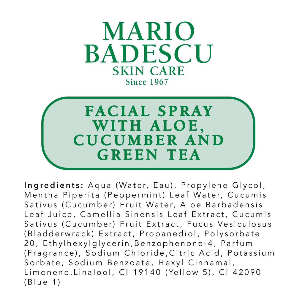 Mario Badescu spray facial para viaje, tamaño compacto.