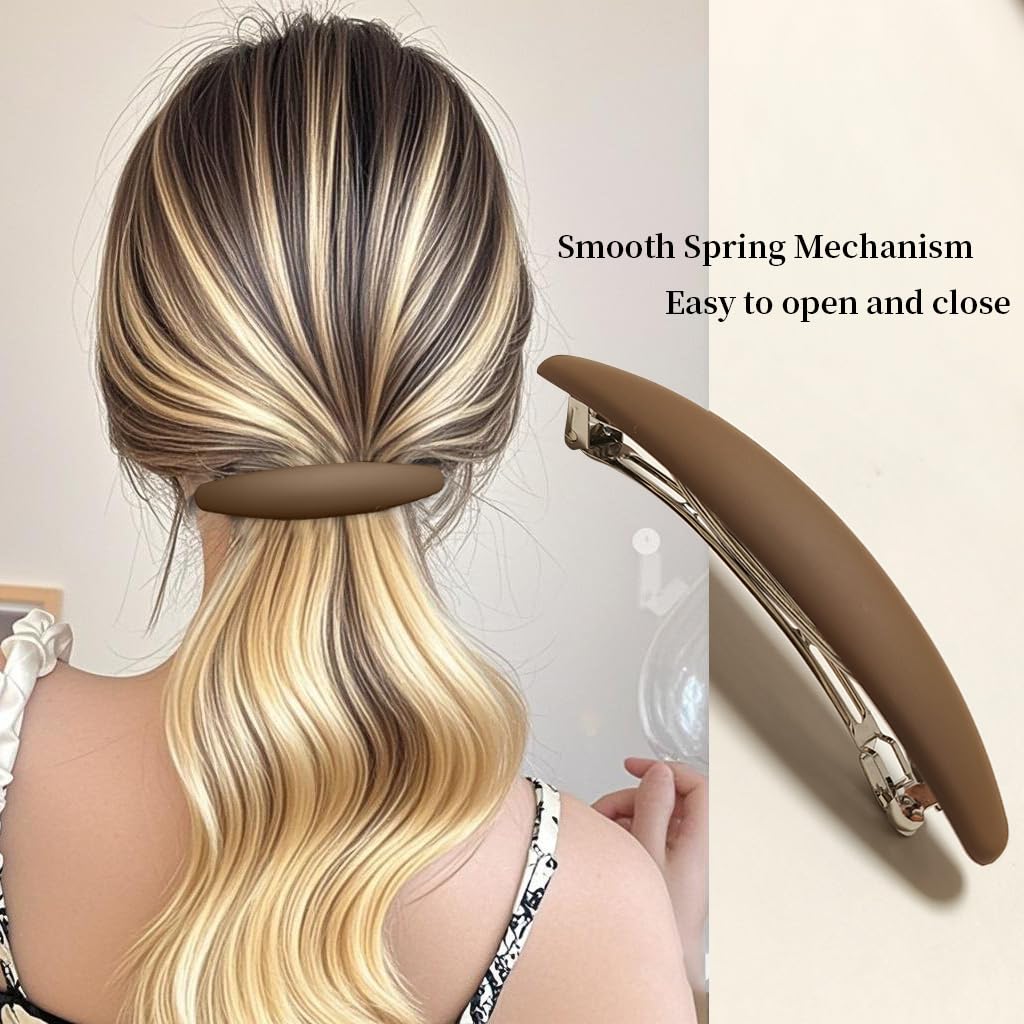 Pinza para deporte Markuii, 4 pulgadas, antideslizante para cabello activo.