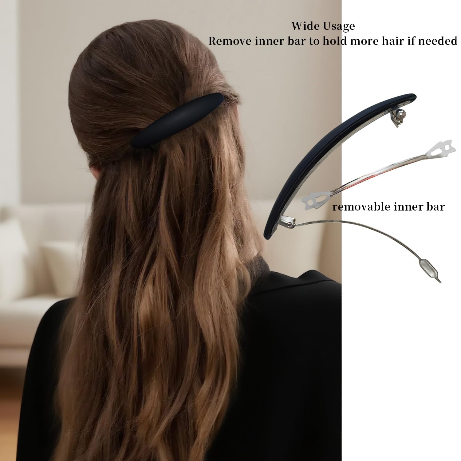 Pinza Markuii gris 4 pulgadas, diseño suave para evitar tirones.