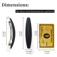 Pinza Markuii de 4 pulgadas, acabado negro mate, ideal para peinados duraderos.