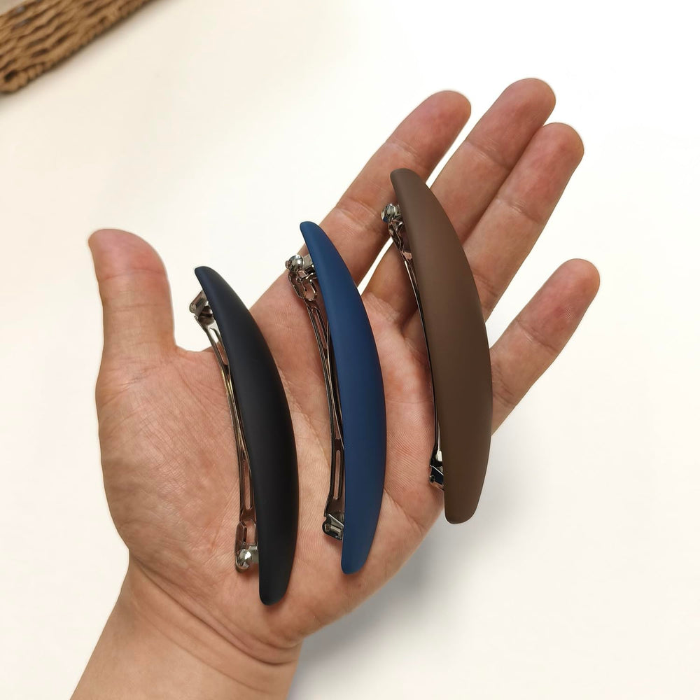 Pinza Markuii pack de 3, 4 pulgadas, versátil para peinados estables.