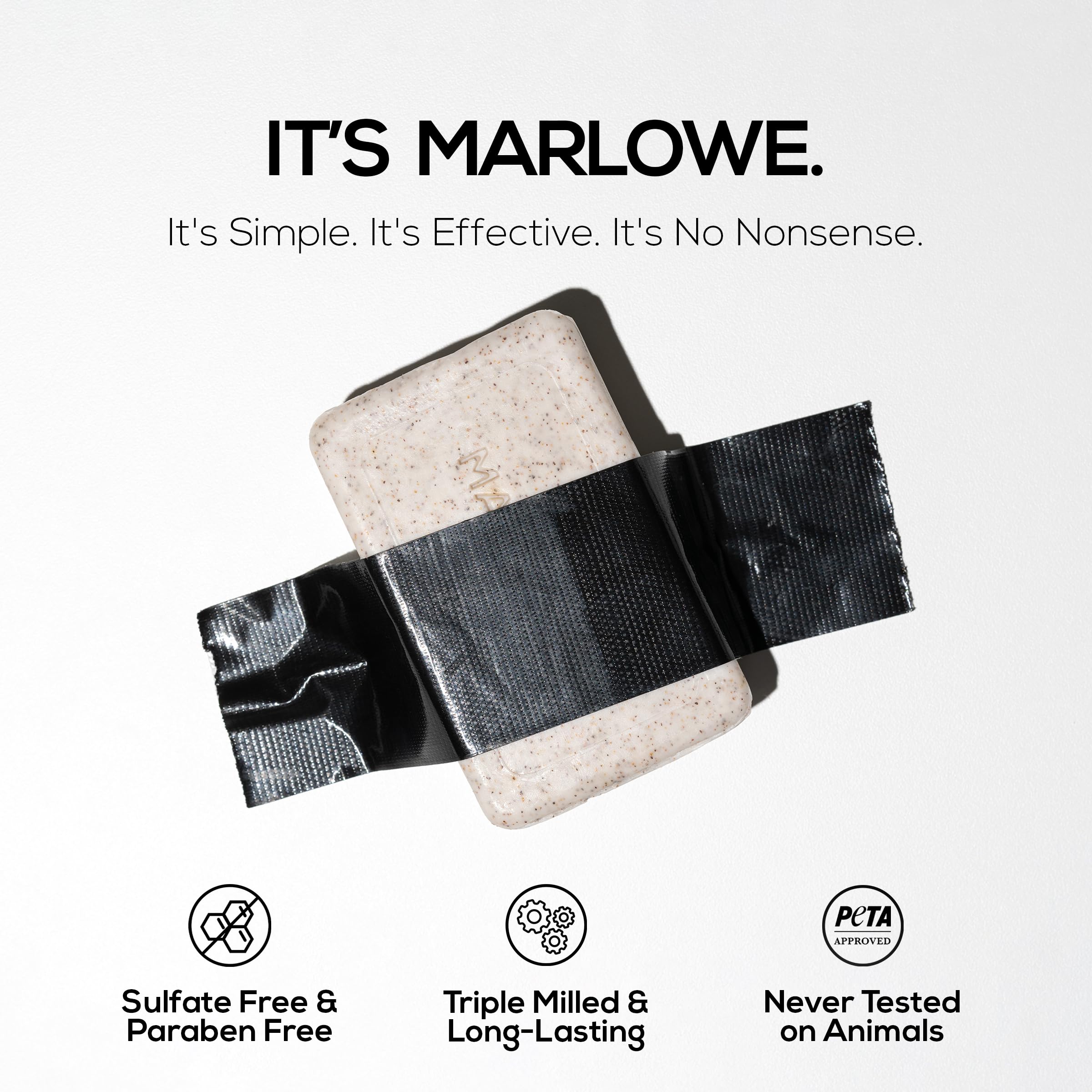 MARLOWE No. 102 barra exfoliante santal: ayuda a una textura más uniforme.