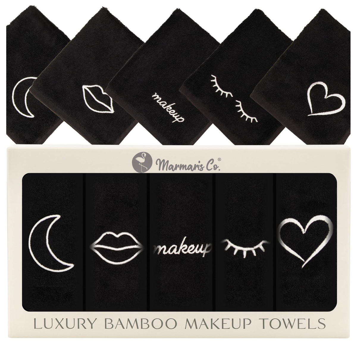 Marmaris Co. toallita desmaquillante suave para piel sensible, elimina maquillaje sin fricción.