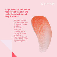 Aplicación nocturna de Mary Kay crema emoliente para hidratar manos