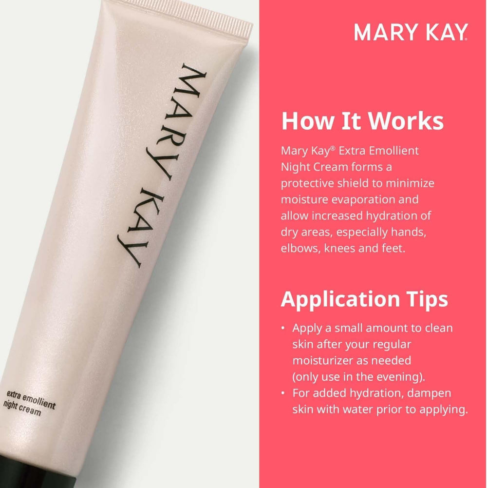 Mary Kay crema de noche para suavizar manos y codos secos