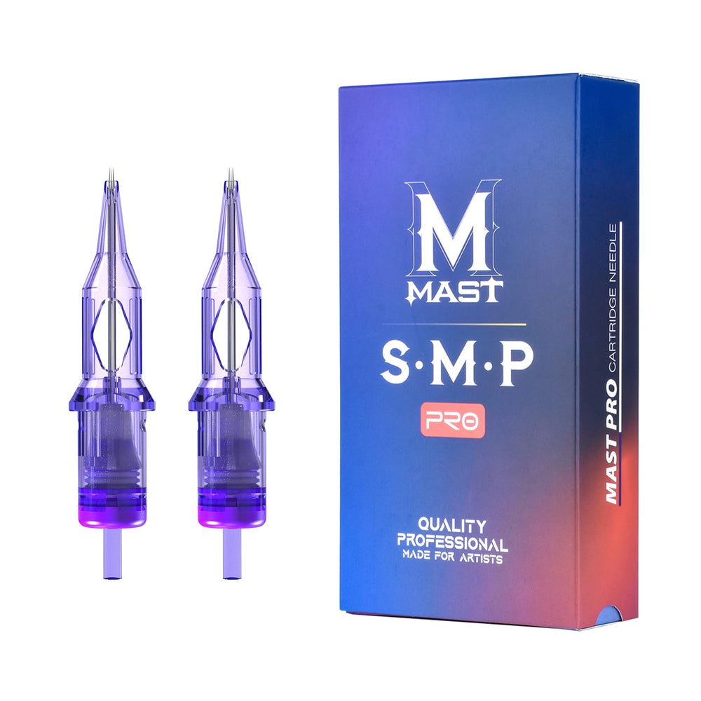 MAST TATTOO Mast Pro SMP, aguja 0403RL para delineado preciso y suave.