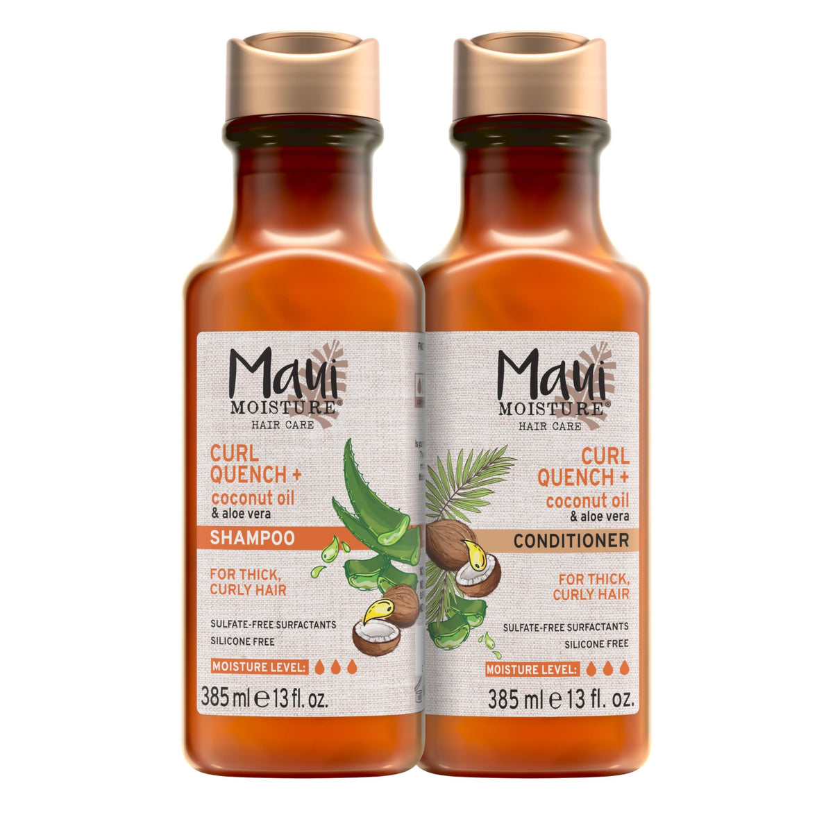Maui Moisture champú hidratante para rizos en botella con aceite de coco