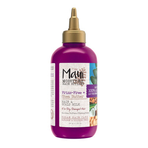 Maui Moisture Leche para Cabello y Cuero Cabelludo con Karité, botella de 5 oz, hidratación suave.