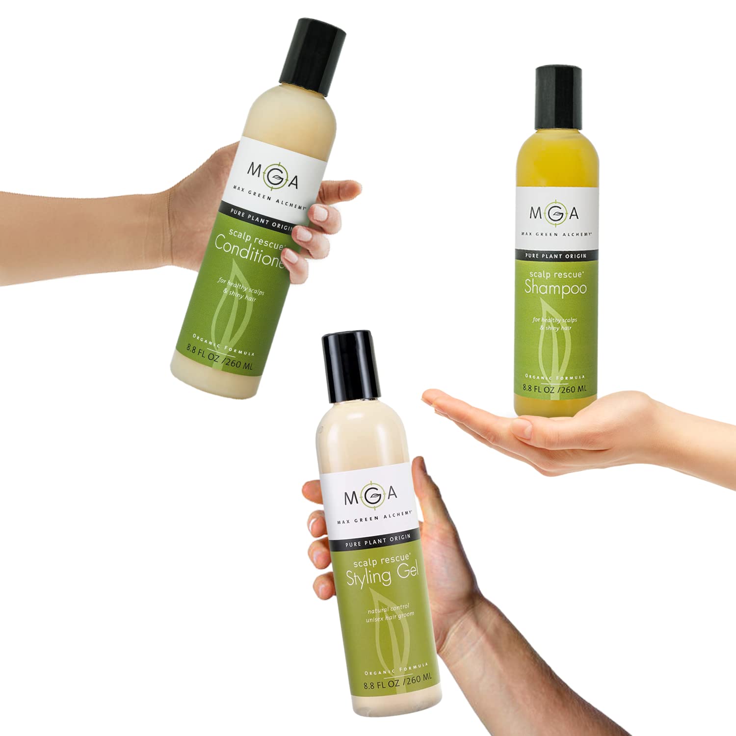 Cabello suave y brillante tras usar Max Green Alchemy.
