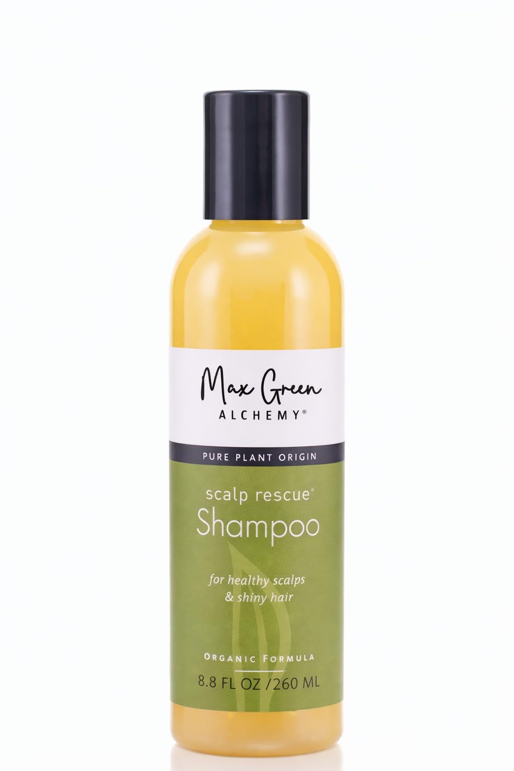Max Green Alchemy Champú Vegano en botella, fórmula orgánica para todo tipo de cabello.
