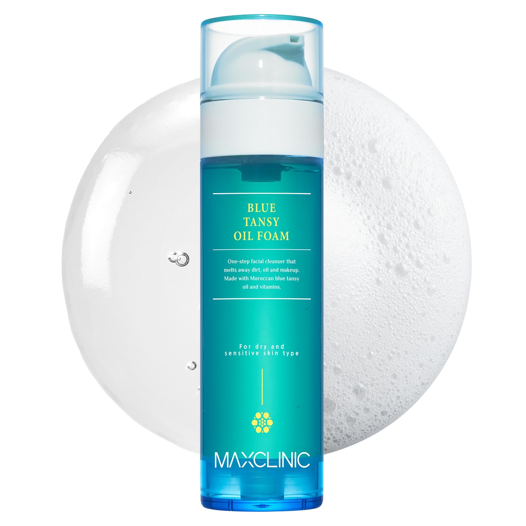 MAXCLINIC Aceite Tansy Azul en botella para limpieza suave de la piel