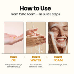 MAXCLINIC PuriteaToc: aplicación de aceite para desmaquillar y limpiar.