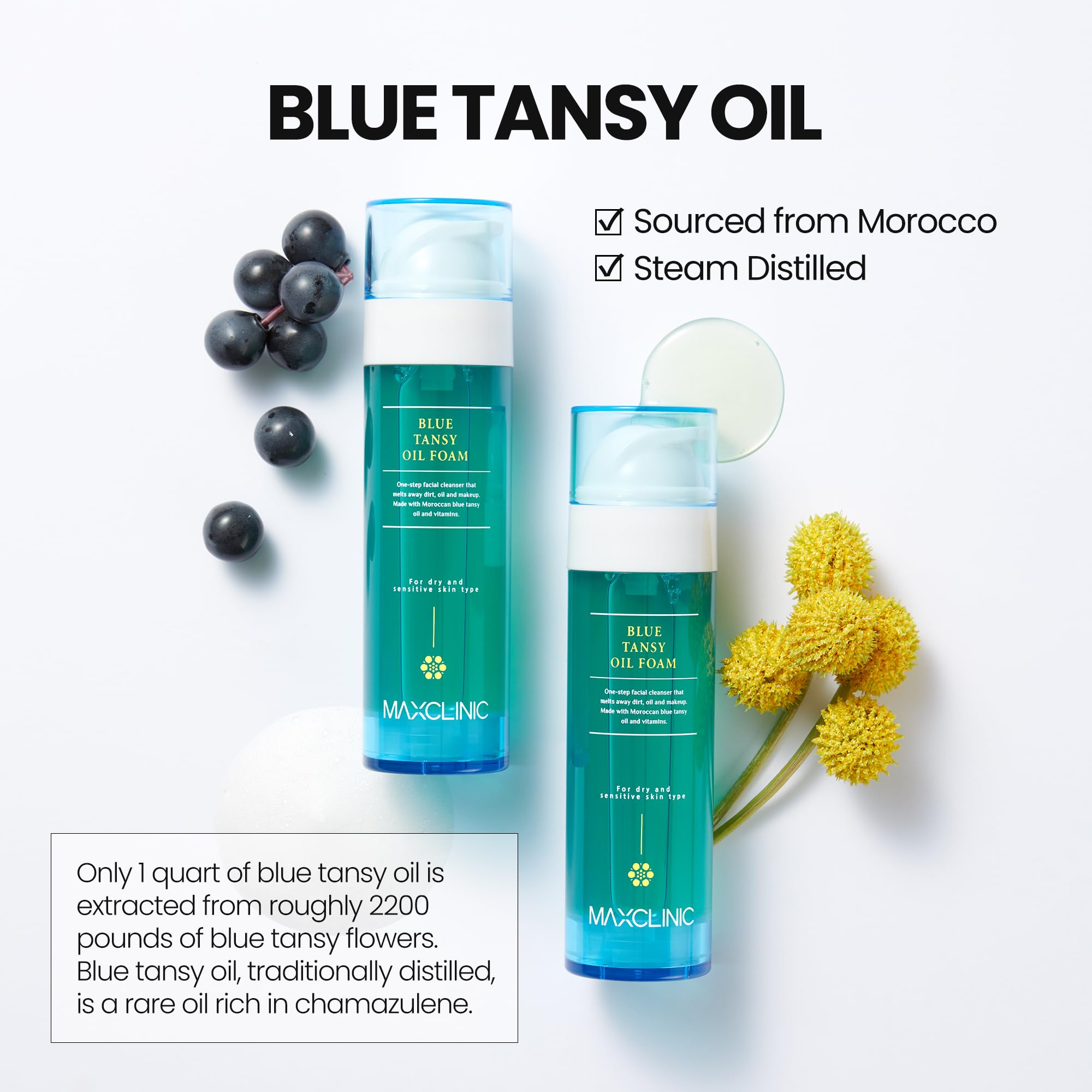 MAXCLINIC Aceite que se transforma en espuma durante la limpieza