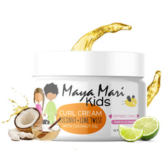 Maya Mari crema para rizos de niños en bote de 12 oz, definición