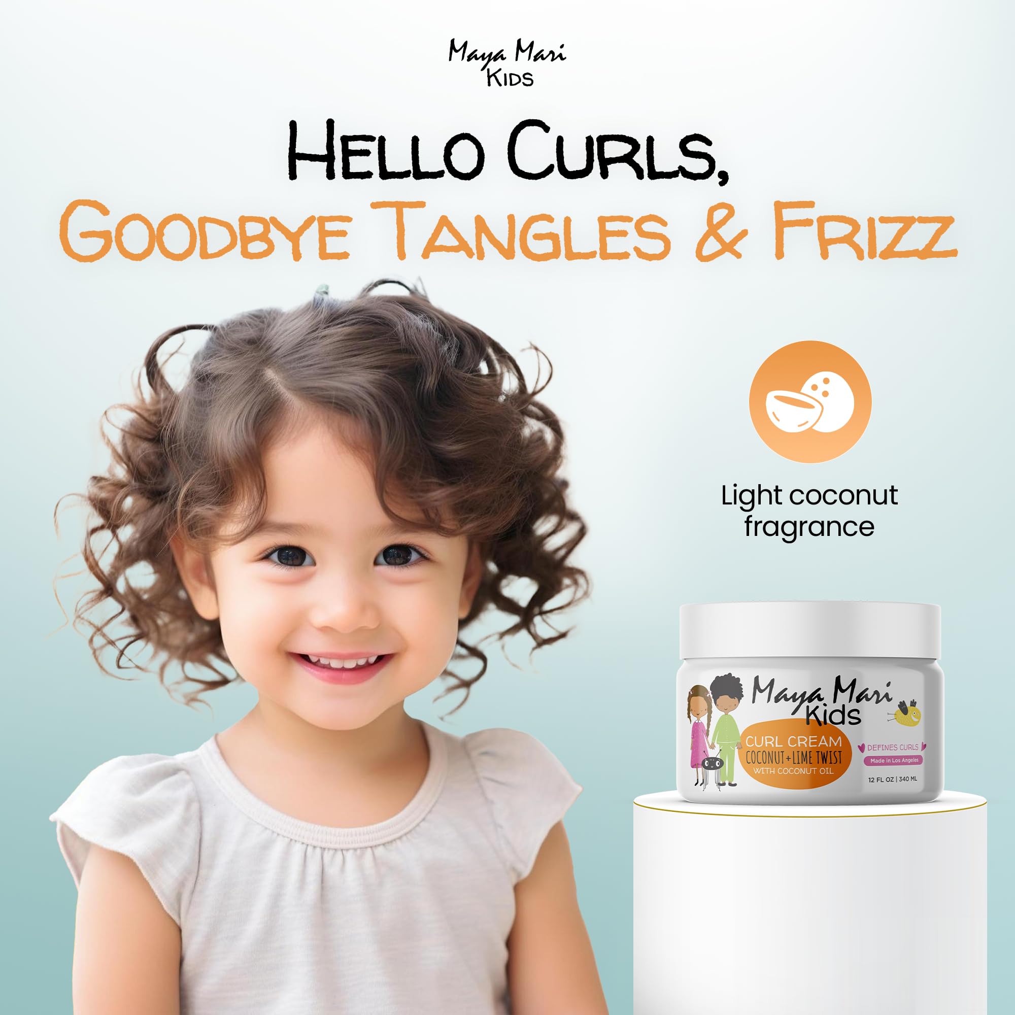 Maya Mari cuidado suave para bebés, rizos delicados