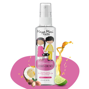 Maya Mari Detangler para niños: botella spray para desenredar suavemente y dejar brillo.