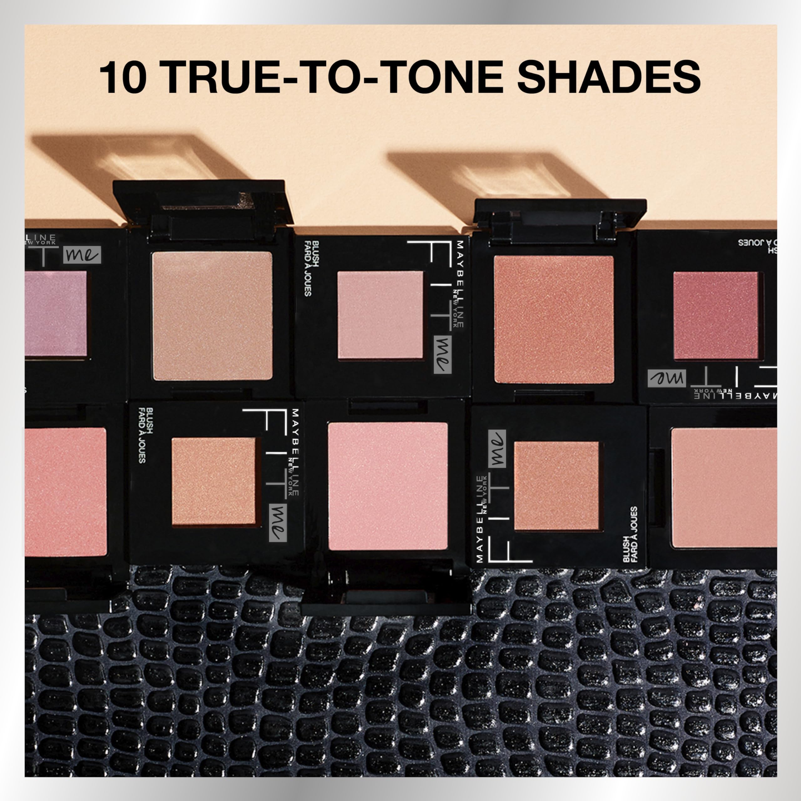 Rubor Maybelline Fit Me Blush deja brillo radiante para un aspecto fresco.