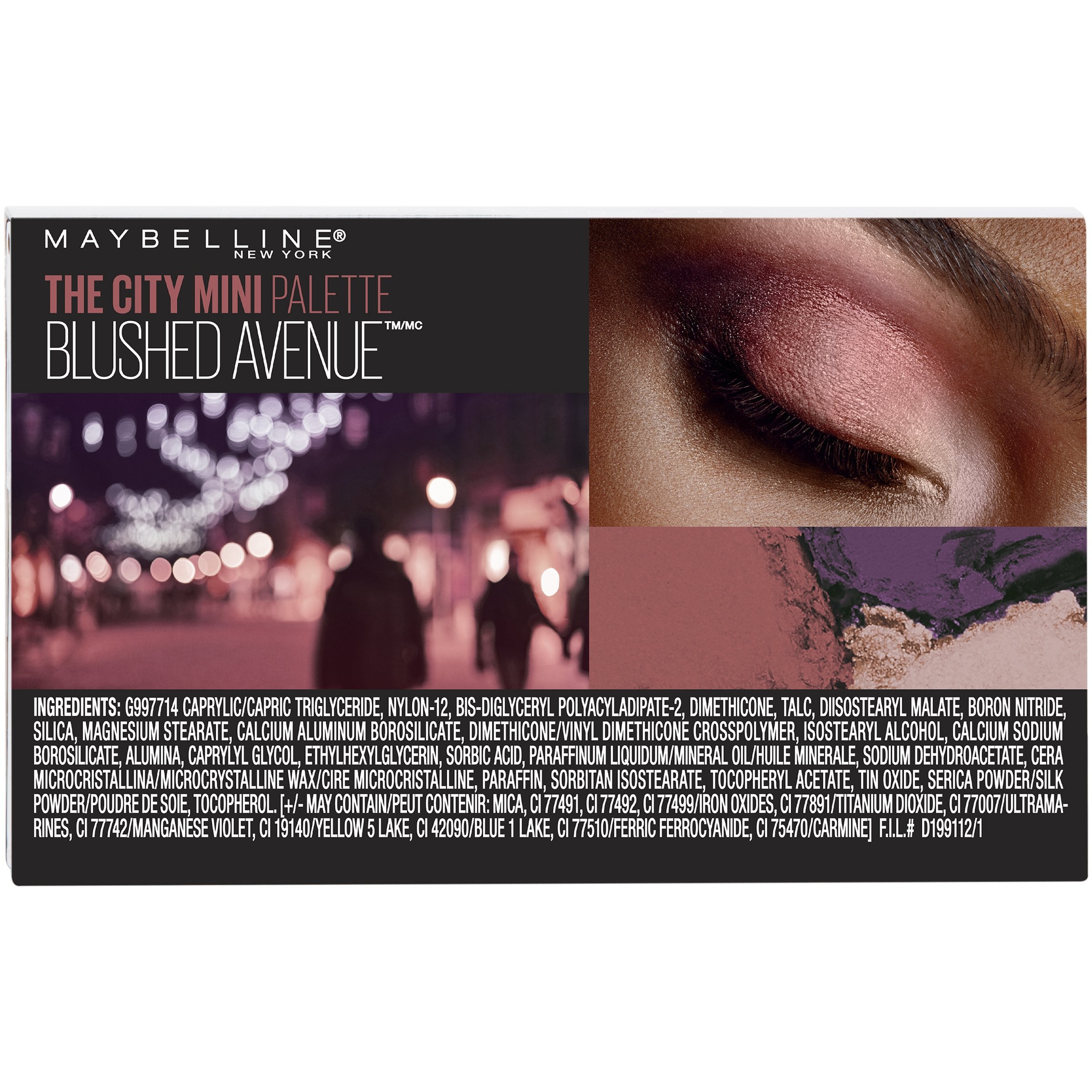 Maybelline City Mini Sombra Pigmentación Alta: colores puros para impacto inmediato.
