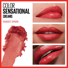Maybelline Color Sensacional tono rosa, tono cálido que realza la piel.