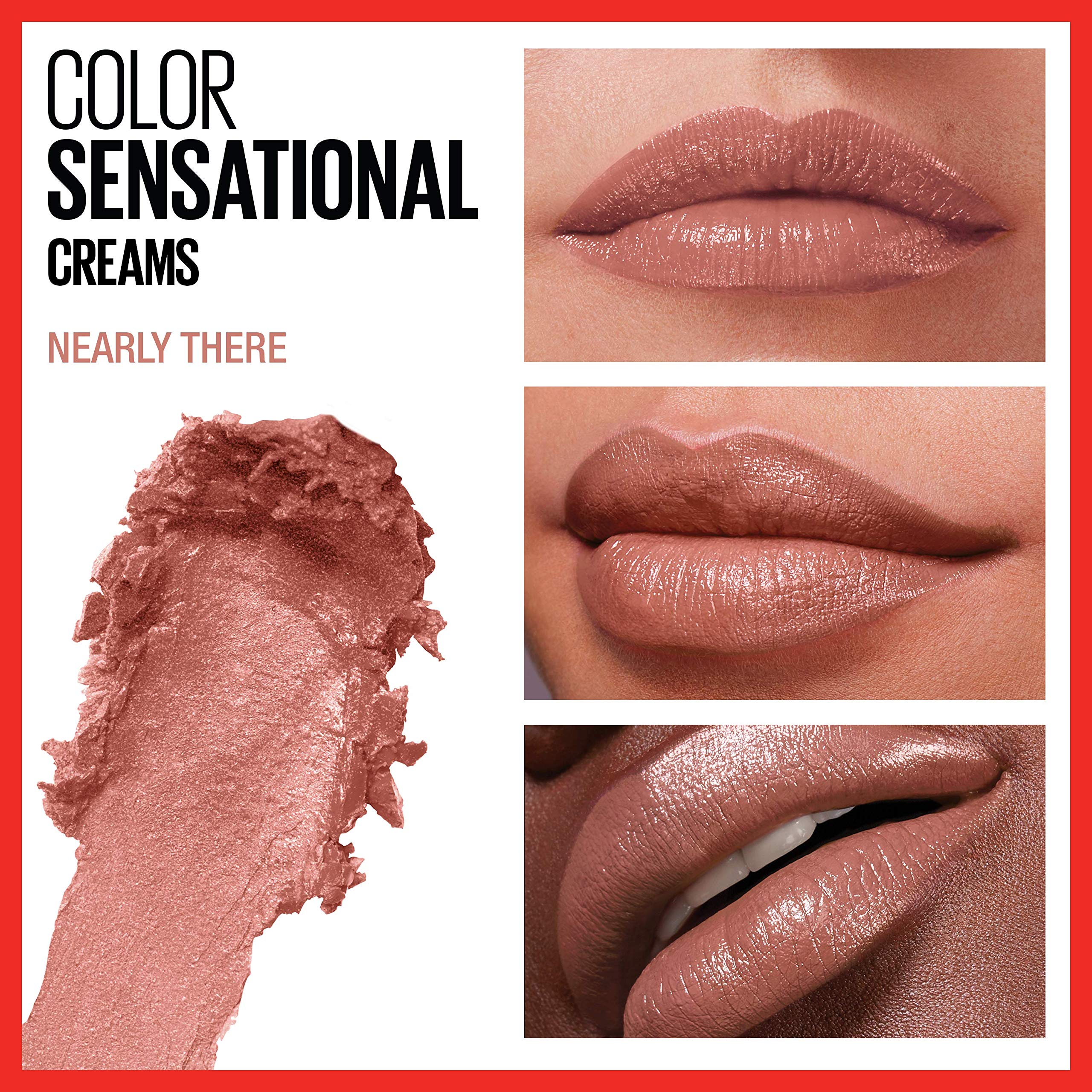 Maybelline Color Sensational labial pigmentación intensa para estilos nude o rosa.
