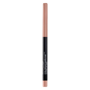 Lápiz Maybelline Color Sensational Nude Whisper delineado definido para labios claros y duraderos.