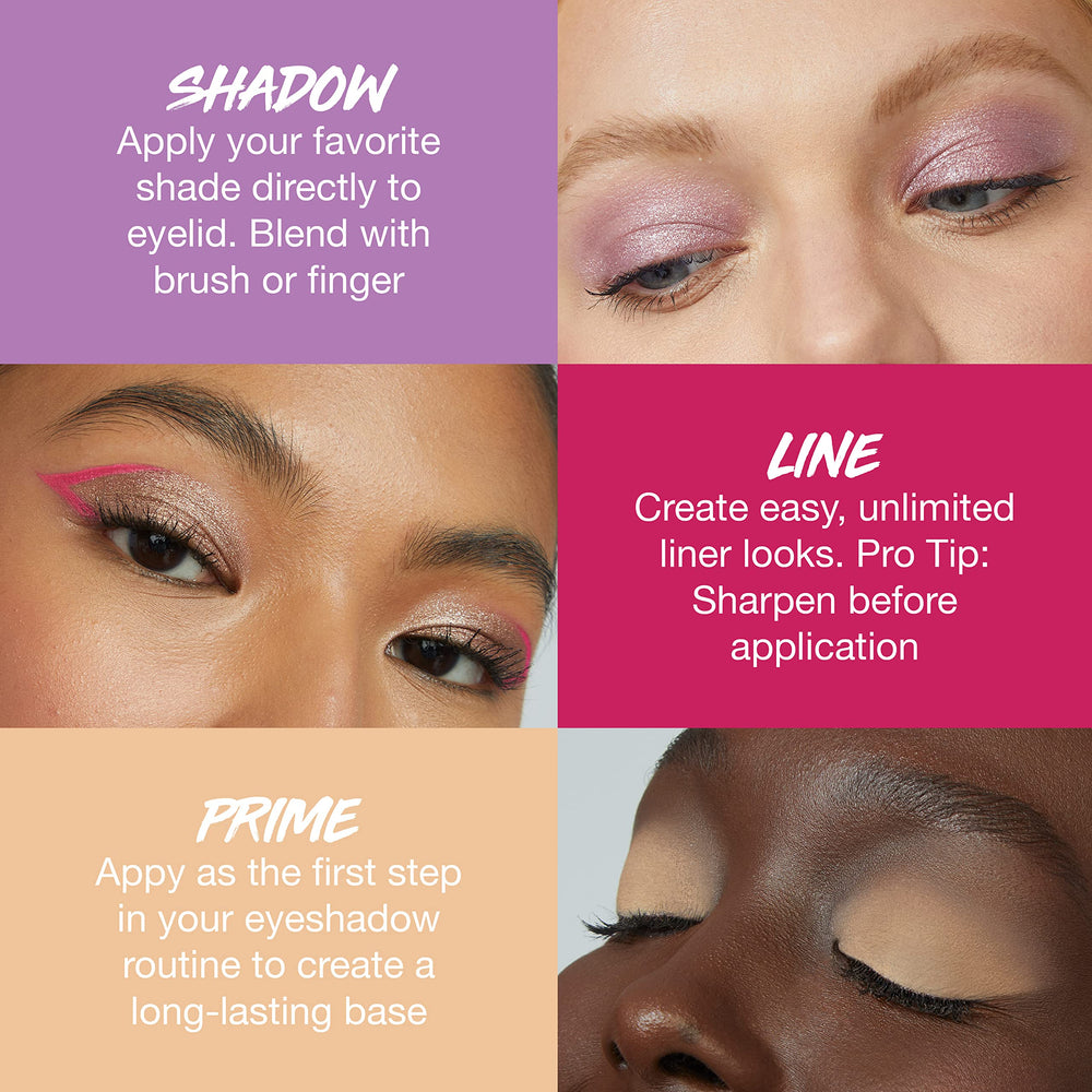MAYBELLINE Color Tattoo Stix: aplicación cremosa que se difumina fácilmente.