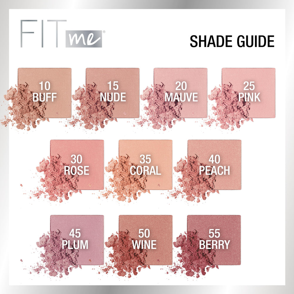 Embalaje compacto de Maybelline Fit Me Blush para retoques.