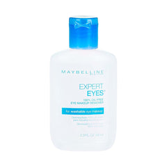 Maybelline Expert Eyes botella desmaquillante ojos sin aceite, fácil de usar.