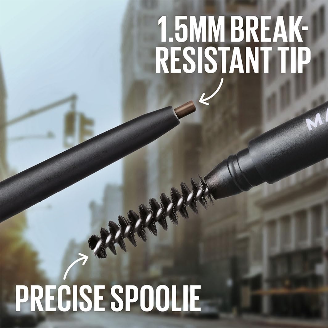 Maybelline Express Brow Ultra Slim aplicación rápida para cejas definidas.
